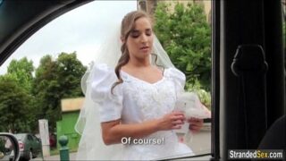 Euro teen bride Amirah Adara will get stood up and a mouthful of cum