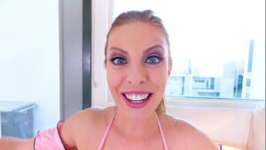 BRITNEY AMBER Big Tits Blonde Sexy Hottie Huge Cock POV Blowjob All The Way Down Deepthroat Facefuck and Cum Swallow – WoW! A