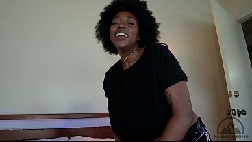 Thick Black Stepsis Dutch Coco Gives You the Sloppy BJ Your Girlfriend Won’t