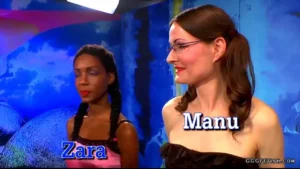 Black ebony zara enjoys deepthroat and bukkakes