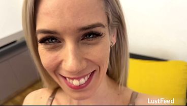 Hot skinny blonde MILF gets fucked in her stockings