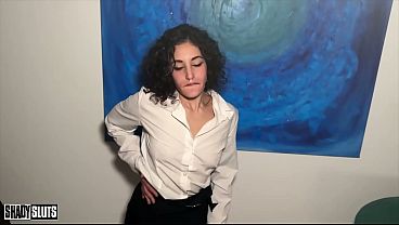 BDSM Submissive Secretary Gets Hardcore Sex, Face Fucking, Whipping, Domination and Foot Fetish!