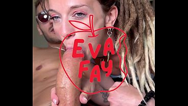 Dreadlocked Slut Eva Fay Spit-Soaked Deepthroat, Foot Worship & Anal with Milan Ponjevic