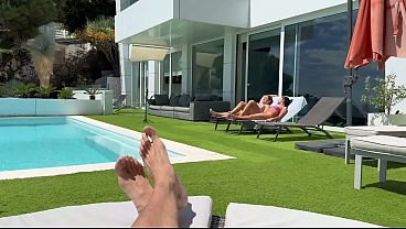 Mamada doble Malena Ibiza y Trini Lausen blowjob me