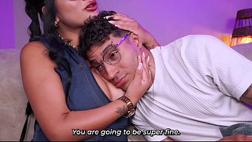 Stepmother comforts her stepson after he gets his heart broken
