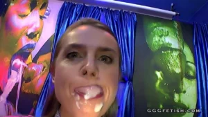 A lot of cums and bukkakes on busty sexy susi
