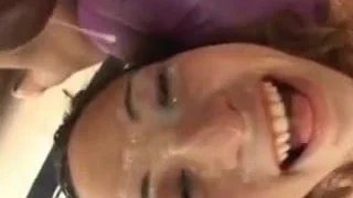 Amber raynes gag & bukkake